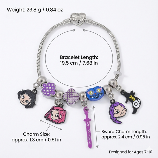 KPop Demon Hunters-Inspired Charm Bracelet